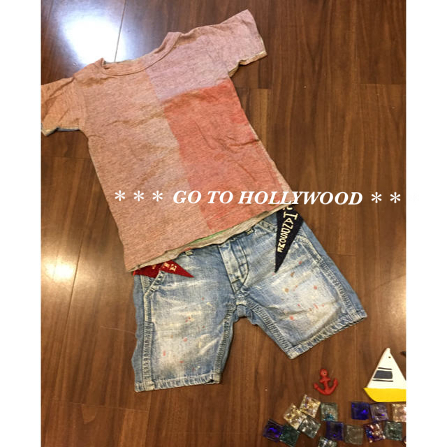 GO TO HOLLYWOOD(ゴートゥーハリウッド)のGO TO HOLLYWOOD ゴートゥーハリウッドハンドペイントＴシャツ100 キッズ/ベビー/マタニティのキッズ服男の子用(90cm~)(Tシャツ/カットソー)の商品写真