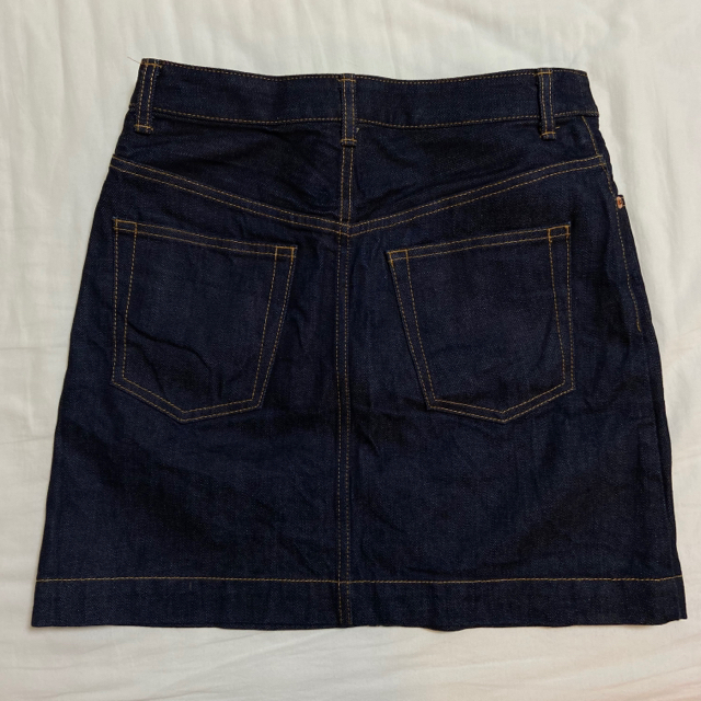 BEAUTY&YOUTH UNITED ARROWS(ビューティアンドユースユナイテッドアローズ)のリジットデニムミニスカート　BEATY&YOUTH UNITED ARROWS レディースのスカート(ミニスカート)の商品写真