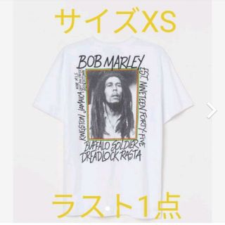 エイチアンドエム(H&M)のボブマーリー　Tシャツ　ユニセックス　新品タグ付　完売品　サイズXS(Tシャツ/カットソー(半袖/袖なし))