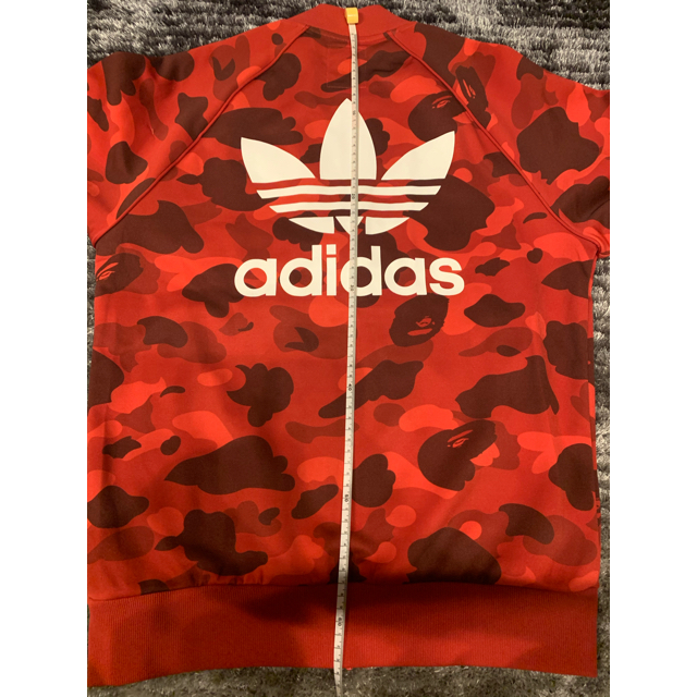 希少BAPE adidasコラボジャージ上Lカモフラエイプ  アディダス