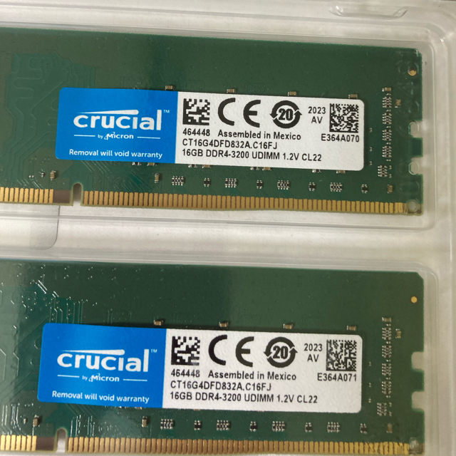 crucial CT16G4DFD832A　2枚セット