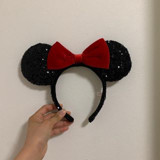 ミニーマウス(ミニーマウス)の【Disney】mickey♡様専用ミニースパンコールカチューシャ　2019冬(キャラクターグッズ)