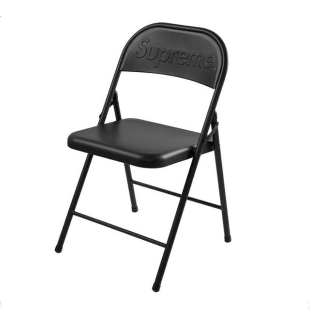 送料無料 Supreme Metal Folding Chair Black 黒