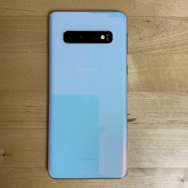 Galaxy S10 au SIMフリー SCV41 プリズムホワイト 新製品 スマホ/家電