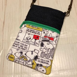 スヌーピー(SNOOPY)のスヌーピー　スマホポーチ　スマホケース　ハンドメイド(ポーチ)