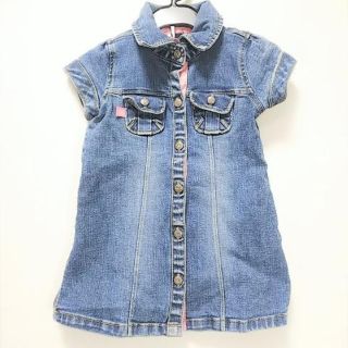 ベビーギャップ(babyGAP)のbaby GAP　ストレッチデニムシャツワンピース　80(ワンピース)