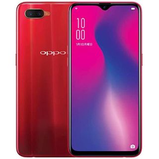 新品未開封　SIMフリー　Oppo R17 neo レッド 4GB/128GB(スマートフォン本体)