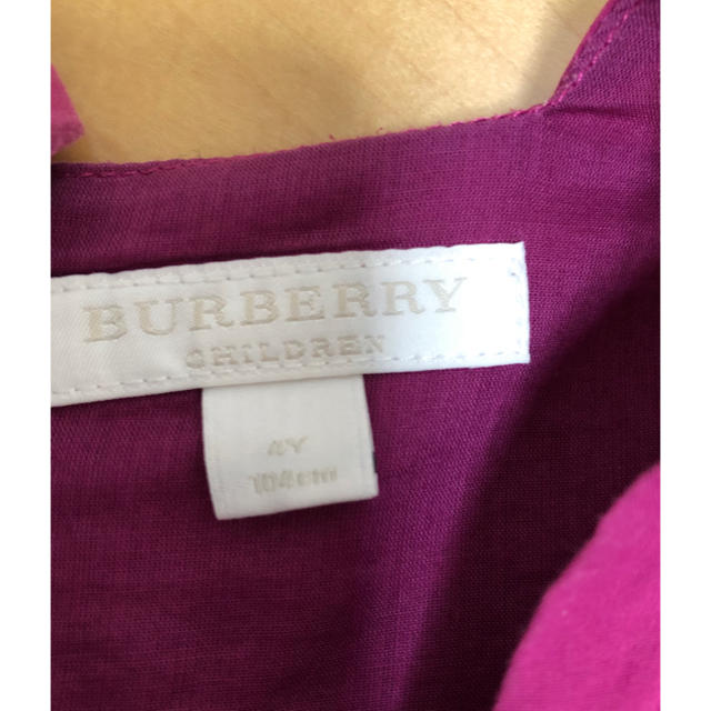 BURBERRY(バーバリー)のバーバリー  ワンピース　4y キッズ/ベビー/マタニティのキッズ服女の子用(90cm~)(ワンピース)の商品写真