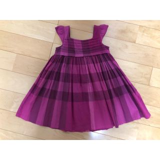 バーバリー(BURBERRY) 子供 ワンピース(女の子)(レッド/赤色系)の