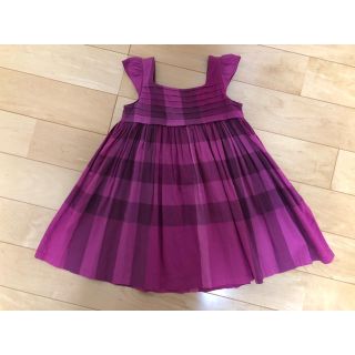 バーバリー(BURBERRY) 子供 ワンピース(女の子)（レッド/赤色系）の