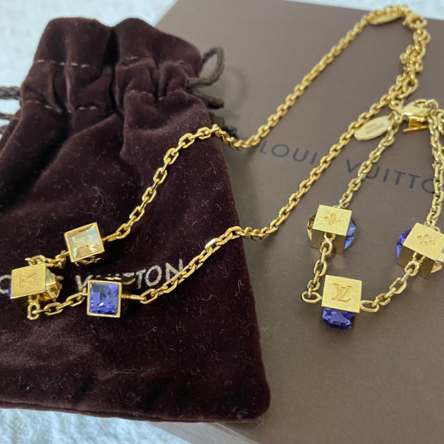 スタイリッシュシンプル LOUIS VUITTON ネックレスブレスレットセット