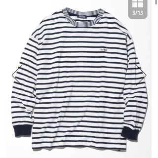 ノーティカ(NAUTICA)のビッグシルエット ワンポイント ボーダー Tシャツ (Tシャツ/カットソー(七分/長袖))