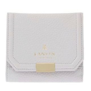 ランバン(LANVIN)のランバン　財布　新品　ホワイト　白　ミニウォレット　二つ折り財布(財布)