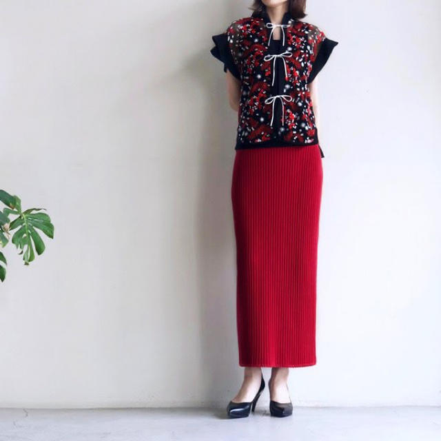 mame(マメ)のmame ☆ Pedicel Lace French Sleeves Shirt レディースのトップス(シャツ/ブラウス(半袖/袖なし))の商品写真