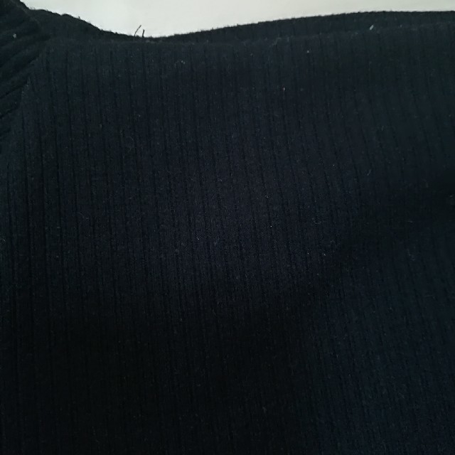 LOWRYS FARM(ローリーズファーム)のニットカットソー　黒 レディースのトップス(ニット/セーター)の商品写真