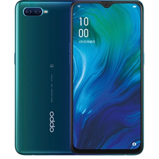 【新品】OPPO reno A　64GB ブルー　simフリースマホ