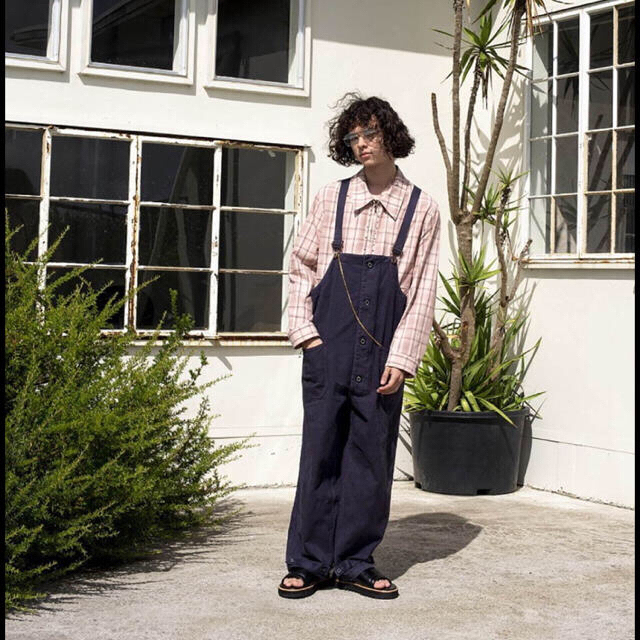 DAIRIKU  HERRINGBONE VINTAGE OVERALL