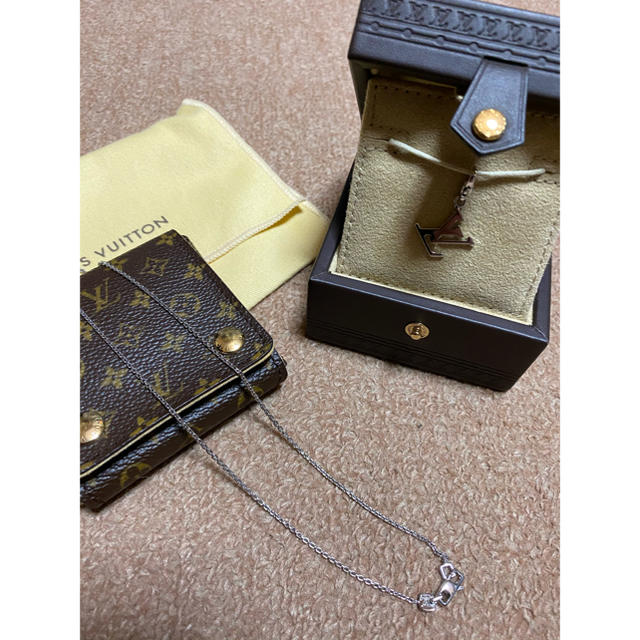 LOUIS VUITTON ホワイトゴールド チェーン ネックレス　K18