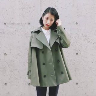 CLANE】ショートトレンチコート-