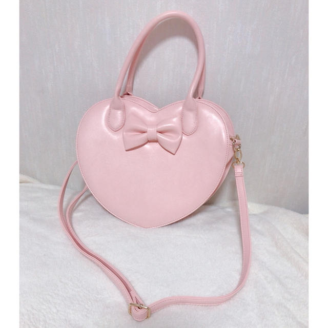夢展望(ユメテンボウ)の【新品未使用】ピンクのハートバック レディースのバッグ(ショルダーバッグ)の商品写真