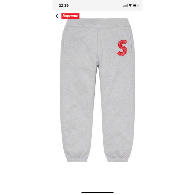 Supreme(シュプリーム)のsupreme Sロゴ long sweat pants メンズのパンツ(ワークパンツ/カーゴパンツ)の商品写真