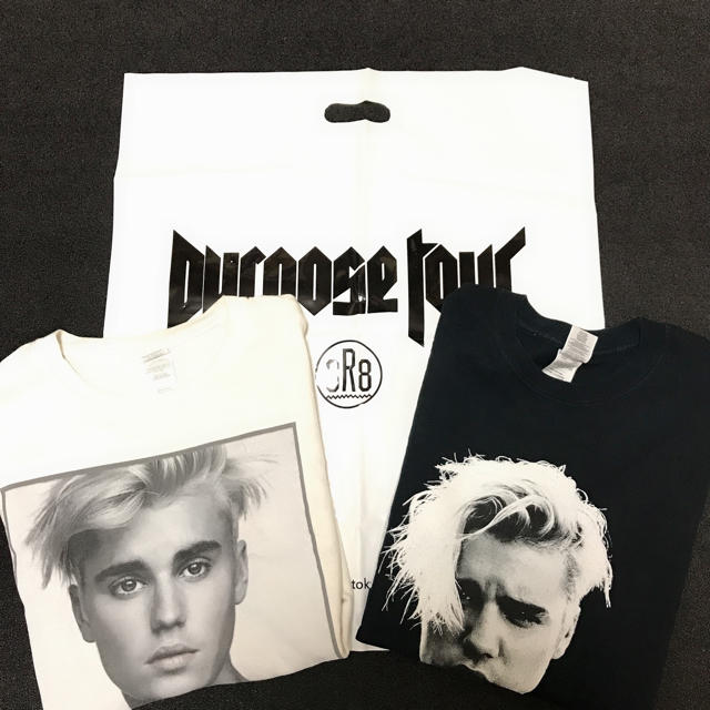 Justin Bieber GR8限定 purpose tour ロンT メンズのトップス(Tシャツ/カットソー(七分/長袖))の商品写真