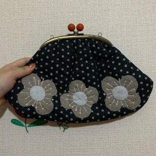 マリメッコ(marimekko)のハンドメイド　がま口ポーチ(ポーチ)