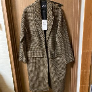 ザラ(ZARA)のZARA チェックコート(ロングコート)