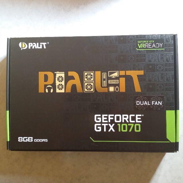 ★日本の職人技★ GeForce Palit GTX1070 ファン不良 DUAL 8GB PCパーツ