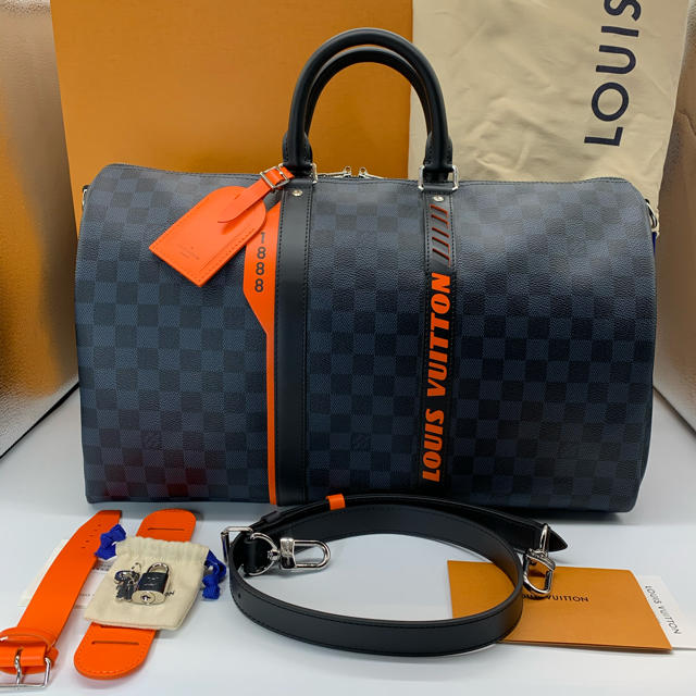 LOUIS VUITTON(ルイヴィトン)の新品‼️レア‼️ルイヴィトン キーポル 45 ダミエコバルト レース メンズのバッグ(ボストンバッグ)の商品写真