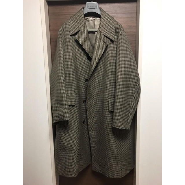 COMOLI - AURALEE DOUBLE FACE CHECK LONG COAT サイズ4の通販 by
