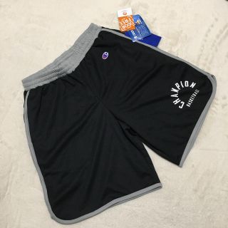 チャンピオン(Champion)の新品　チャンピオン　ハーフパンツ　レディース　　M 黒　ブラック(ハーフパンツ)