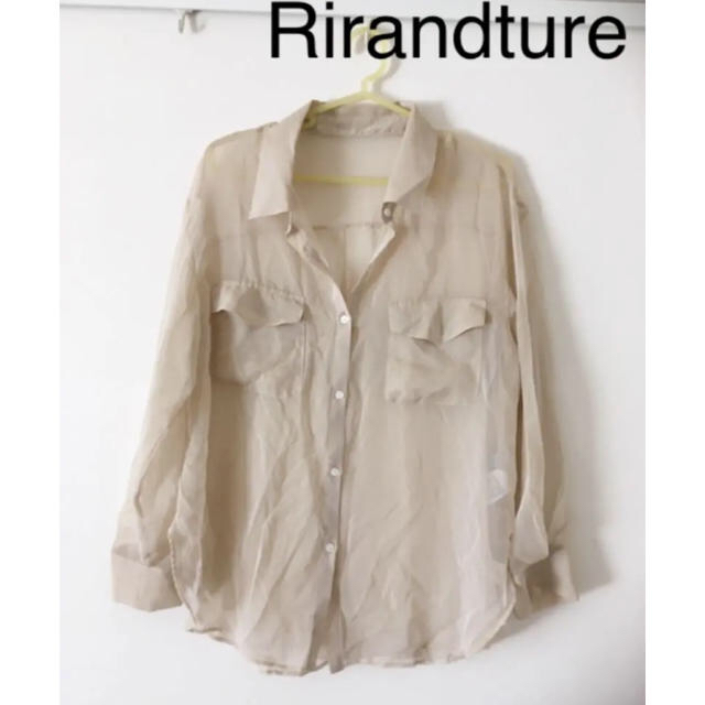 Rirandture(リランドチュール)のRirandture シアーシャツ　サイズ2 新品 レディースのトップス(シャツ/ブラウス(長袖/七分))の商品写真