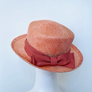 ジェーンマープルピンクリボン帽子
