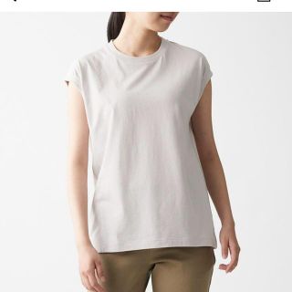 ムジルシリョウヒン(MUJI (無印良品))の無印　♡大人気カラー♡ スリーブレスtシャツ(Tシャツ(半袖/袖なし))