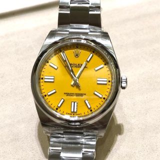 ロレックス(ROLEX)の新作★ロレックス 正規店購入 未使用 オイスターパーペチュアル イエロー(腕時計(アナログ))