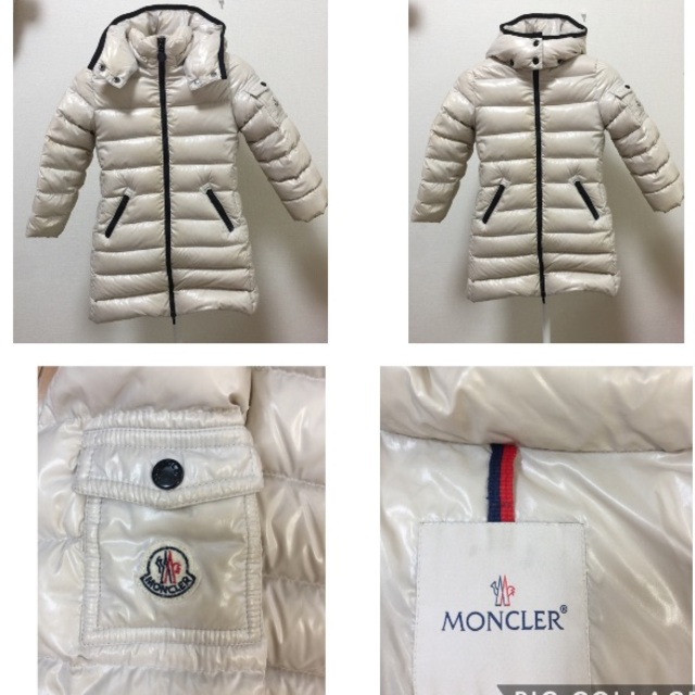 MONCLER(モンクレール)の【値下げ！モンクレール】キッズ　ダウンコート１０４cm アイボリー キッズ/ベビー/マタニティのキッズ服女の子用(90cm~)(コート)の商品写真