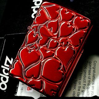 ジッポー(ZIPPO)の♥zippo♥ラブリーハート♥レッド♥(タバコグッズ)