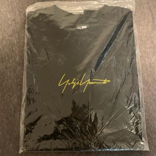 ヨウジヤマモト(Yohji Yamamoto)のYohji Yamamoto SS19 シグニチャーロゴ ブラックxイエロー(Tシャツ/カットソー(半袖/袖なし))