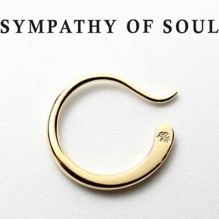 エスオーエスエフピー(S.O.S fp)のsympathy of soul フープピアス ゴールド 18k 新品未開封(ピアス(片耳用))