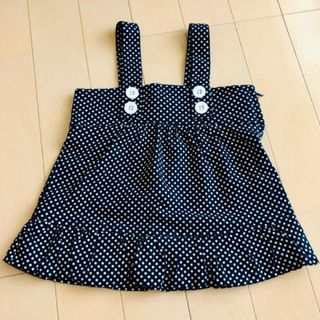 マザウェイズ(motherways)の83 ワンピース 黒 白 ドット マザーウェイズ 横ファスナー フリル 夏服 (ワンピース)