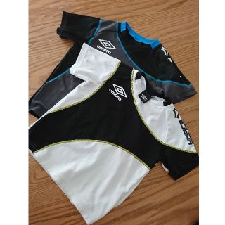 アンブロ(UMBRO)の半袖 Tシャツ 120㎝ ２枚セット アンブロ umbro 白黒 ホワイト ブラ(Tシャツ/カットソー)