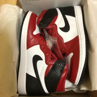 ナイキ(NIKE)のNIKE AIR JORDAN1 Satin Red エアジョーダン1(スニーカー)