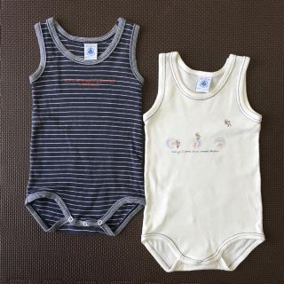 プチバトー(PETIT BATEAU)のプチバトー☆6m/67cm☆2枚組(ロンパース)