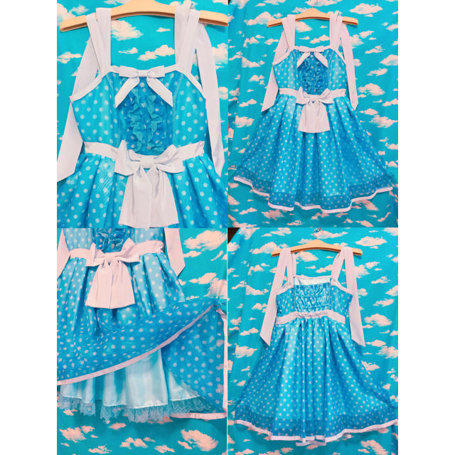 AngelicPrettyAngelic Pretty■しゅわしゅわ☆POPジャンパースカート サックス