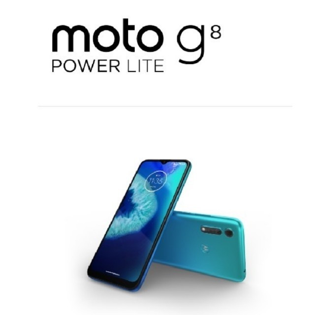 ANDROID(アンドロイド)の最新機、新品、未開封　Motorola moto g8 power lite   スマホ/家電/カメラのスマートフォン/携帯電話(スマートフォン本体)の商品写真