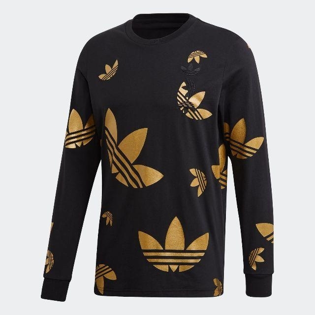 adidas(アディダス)の【S】アディダス　オリジナルス　トレフォイルロゴ メタリック 長袖Tシャツ メンズのトップス(Tシャツ/カットソー(七分/長袖))の商品写真