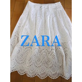 ザラ(ZARA)のZARA 花柄スカート(ひざ丈スカート)