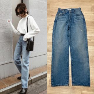 マウジー(moussy)のMoussy MJ HW STRAIGHT デニムパンツ　26インチ(デニム/ジーンズ)