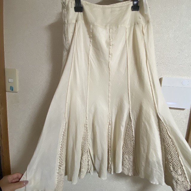 M'S GRACY(エムズグレイシー)のLECIEL花かぎ針編みと10枚はぎのエレガントスカート レディースのスカート(ロングスカート)の商品写真